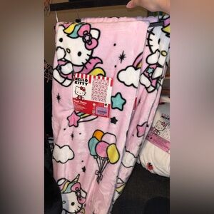 SOLD UFT Hello Kitty Unicorn Burlington Throw. Read Description